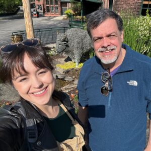 Hayley Orrantia Instagram - I had such an awesome time with my dad in Kentucky this weekend exploring Frankfort and some of the distilleries there. Thank you @buffalotracedistillery for showing us around your incredible property! Shout out to Freddie, our sweet guide, as well as Matt, Rebecca and Mark for making it happen! Can’t wait to come back and visit again 🥃