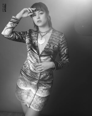 Hayley Orrantia Instagram - this one is titled “funky hands” • @vulkanmag #VulkanFever