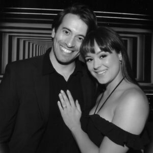 Hayley Orrantia Instagram - And then one day you meet someone who makes it all make sense. 💜💍 We’re getting married!