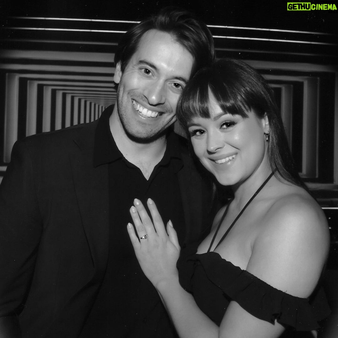 Hayley Orrantia - 17.1K Likes - And then one day you meet someone who makes it all make sense. 💜💍 We’re getting married!