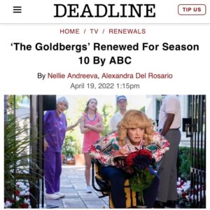 Hayley Orrantia Instagram - 10 years! 10 freaking years! I always believed in this show but it’s never guaranteed and here we are on the tail end of a decade together. Thank you to everyone who has tuned in all these years. We are honored to be a part of your living rooms & thank you for giving me the best years of my life 💜 guess I have to get that tattoo now 😂 if you know you know… #TheGoldbergs