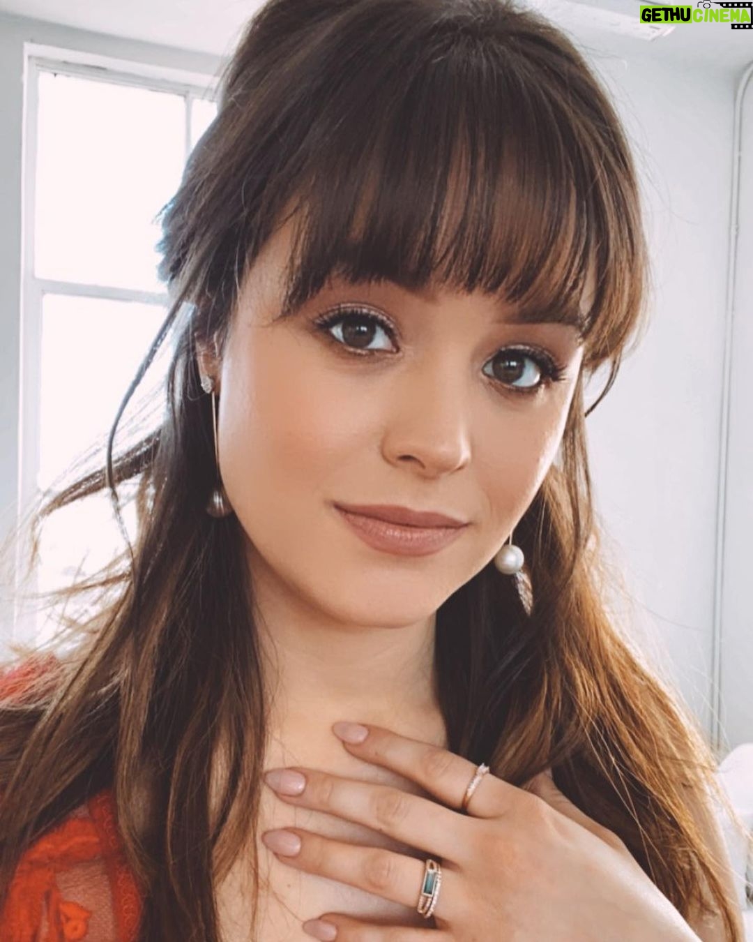 Hayley Orrantia - 23.6K Likes - Beaming from yesterday 💜✨