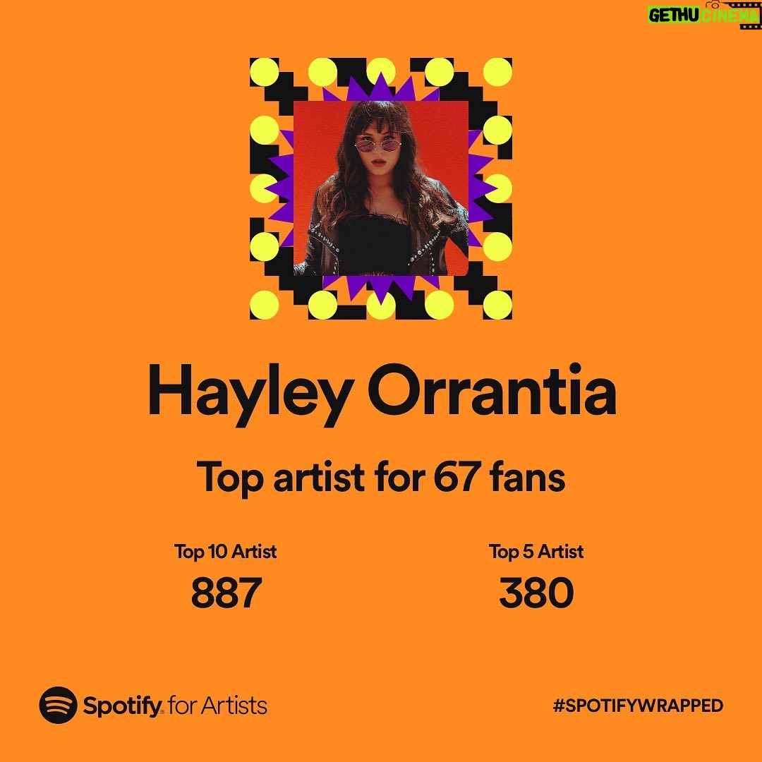 Hayley Orrantia Instagram - thank you to everyone who has streamed & shared my music this year. music means the world to me and to have any of my songs resonate with you truly fills my soul 💜 thank you thank you thank you!!! also idk what happened on july 18th but I love the 222 angel number 😉