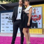 Hayley Orrantia Instagram - the amount of times i gasped during this movie is insane - a must see! @bullettrainmovie 🚇 #BulletTrain • • • styling • @stylelvr hair • @stuntzbeauty makeup • @antonmakeup Los Angeles, California