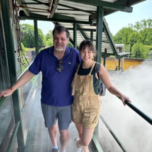Hayley Orrantia Instagram - I had such an awesome time with my dad in Kentucky this weekend exploring Frankfort and some of the distilleries there. Thank you @buffalotracedistillery for showing us around your incredible property! Shout out to Freddie, our sweet guide, as well as Matt, Rebecca and Mark for making it happen! Can’t wait to come back and visit again 🥃