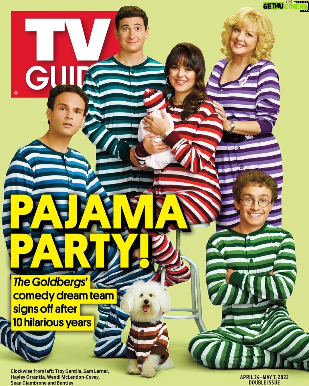 Hayley Orrantia - 8.5K Likes - Thank you @tvguidemagazine & @jimhalterman for celebrating 10 years of our tv family! I’m so proud of this show & this is such a cool way to honor what we’ve done as a cast and crew. On stands April 20th - May 4th! #TheGoldbergs