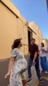 Hayley Orrantia Instagram - This year looked a little different for Erica #TheGoldbergs #Gerica #NoImNotPregnant