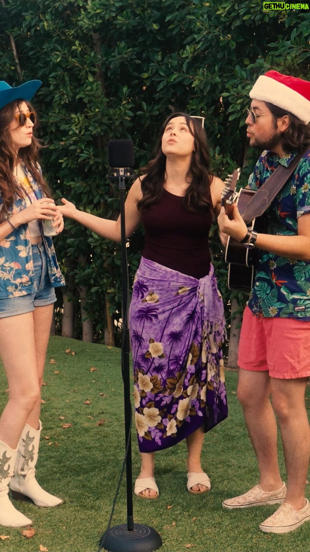 Hayley Orrantia Instagram - We got a new Christmas song called “Sunny and 72” and it features the amazing @hayleyorrantia. We got @jordanthepackrat on steel and @thegregfurman behind the lens Los Angeles, California