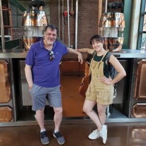 Hayley Orrantia Instagram - I had such an awesome time with my dad in Kentucky this weekend exploring Frankfort and some of the distilleries there. Thank you @buffalotracedistillery for showing us around your incredible property! Shout out to Freddie, our sweet guide, as well as Matt, Rebecca and Mark for making it happen! Can’t wait to come back and visit again 🥃