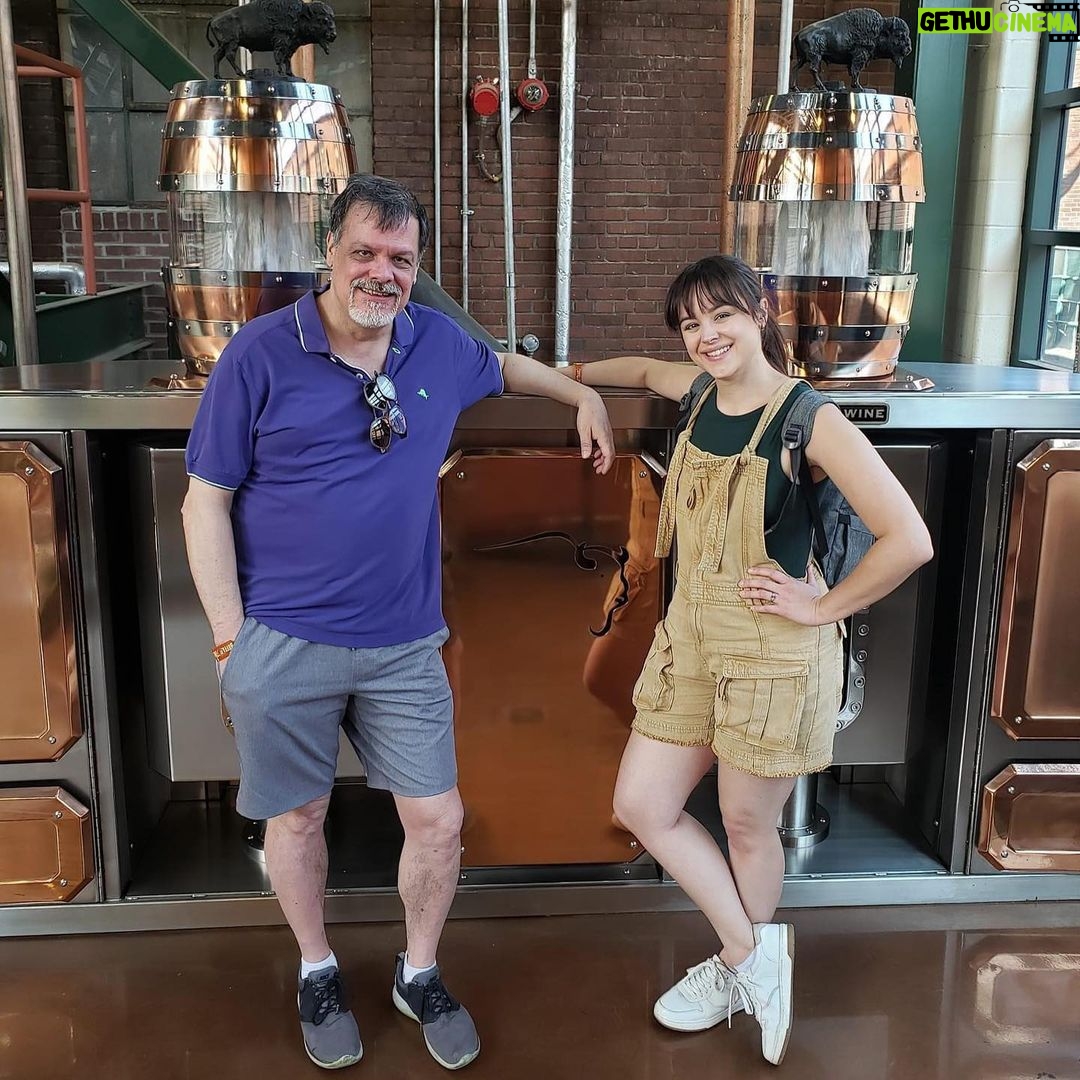 Hayley Orrantia - 6.9K Likes - I had such an awesome time with my dad in Kentucky this weekend exploring Frankfort and some of the distilleries there. Thank you @buffalotracedistillery for showing us around your incredible property! Shout out to Freddie, our sweet guide, as well as Matt, Rebecca and Mark for making it happen! Can’t wait to come back and visit again 🥃