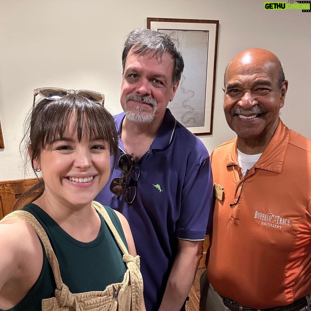 Hayley Orrantia - 6.9K Likes - I had such an awesome time with my dad in Kentucky this weekend exploring Frankfort and some of the distilleries there. Thank you @buffalotracedistillery for showing us around your incredible property! Shout out to Freddie, our sweet guide, as well as Matt, Rebecca and Mark for making it happen! Can’t wait to come back and visit again 🥃