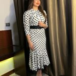 Heba Magdi Instagram - 🤍🖤 Dress @saffronboutiqueuae MUA @ayarady_makeup_artist Hair @adelateef12