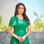 Heba Magdi Instagram - From Nos eldonia magazine 💚 Dress @fasateen_boutique Jewelry @dimajewellery MUA and hair @priyankamakeupandhairstylist Photo @theillusionbyumerhassan