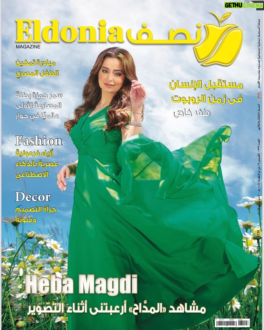 Heba Magdi Instagram - From Nos eldonia magazine 💚 Dress @fasateen_boutique Jewelry @dimajewellery MUA and hair @priyankamakeupandhairstylist Photo @theillusionbyumerhassan