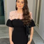 Heba Magdi Instagram - 🌸🌸🌸 Dress @amanyelcherif MUA @mai_elbahey Hair salon @baytree_eg @adelateef12 Jewelry @houseofglamourjewellery Bag @shantety.stores.official