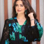 Heba Magdi Instagram – 💚💙
Dress @be_my_guest_shopping 
Jewelry @dimajewellery
