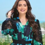 Heba Magdi Instagram - 💚💙 Dress @be_my_guest_shopping Jewelry @dimajewellery