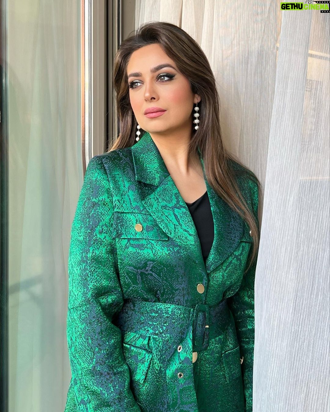 Heba Magdi Instagram - 💚 Outfit @be_my_guest_shopping MUA @ayarady_makeup_artist Hair @haythamamin2012
