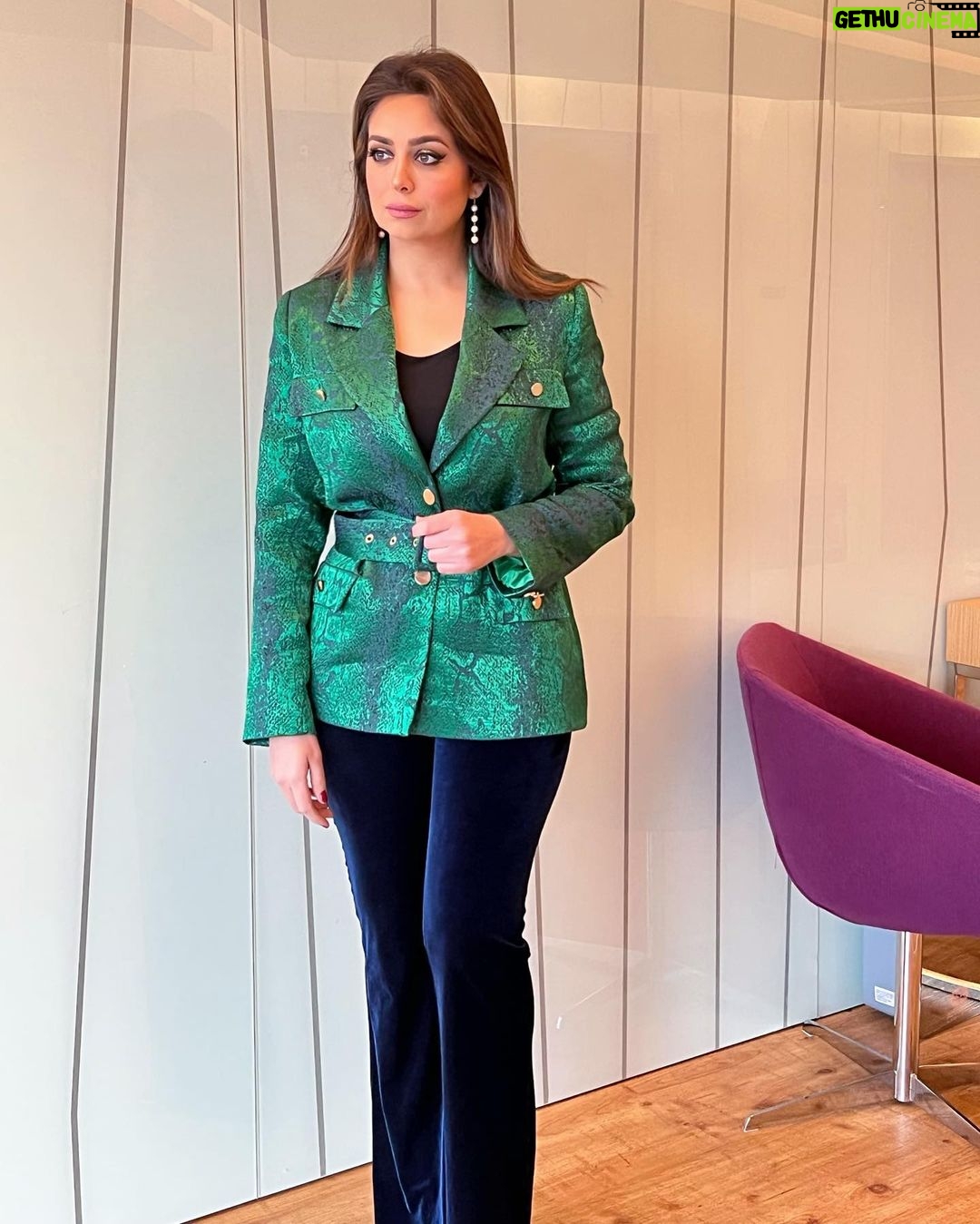 Heba Magdi Instagram - 💚 Outfit @be_my_guest_shopping MUA @ayarady_makeup_artist Hair @haythamamin2012