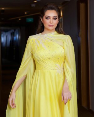 Heba Magdi Instagram - 💛💛
Photographer @reemaphoto_ 
Dress @fasateen_boutique 
MUA @ayarady_makeup_artist
