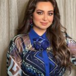Heba Magdi Instagram - Before the beautiful night of Dabur Amla 💙 @daburamlaarabia ________________ Dress @be_my_guest_shopping Jewelry @dimajewellery MUA @ayarady_makeup_artist Hair @haythamamin2012