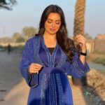 Heba Magdi Instagram - المداح١١١ 💙 ______________ Caftan @selhyan MUA @ayarady_makeup_artist Hairdresser @haythamamin2012