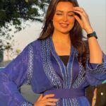 Heba Magdi Instagram - المداح١١١ 💙 ______________ Caftan @selhyan MUA @ayarady_makeup_artist Hairdresser @haythamamin2012