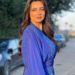 Heba Magdi Instagram - المداح١١١ 💙 ______________ Caftan @selhyan MUA @ayarady_makeup_artist Hairdresser @haythamamin2012