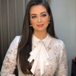 Heba Magdi Instagram - انهاردة من احتفالية نصر اكتوبر المجيد .. 🇪🇬 ___________________ Dress @saffronboutiqueuae Thank you @fasateen_boutique for my styling MUA @ayarady_makeup_artist Hair @baytree_eg @adelateef12