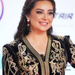 Heba Magdi Instagram - From the closing #ciff44 ___________ Caftan and bag @romeo_couture_officiel Jewelry @dimajewellery MUA @ayarady_makeup_artist Hair @haythamamin2012