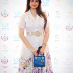 Heba Magdi Instagram - شكراً علي الدعوة سعيدة بمشاركتي في حملة السكر برة تحت رعاية وزارة الصحة @elsokarbara _______________ Dress @be_my_guest_shopping MUA @ayarady_makeup_artist