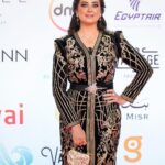 Heba Magdi Instagram - From the closing #ciff44 ___________ Caftan and bag @romeo_couture_officiel Jewelry @dimajewellery MUA @ayarady_makeup_artist Hair @haythamamin2012