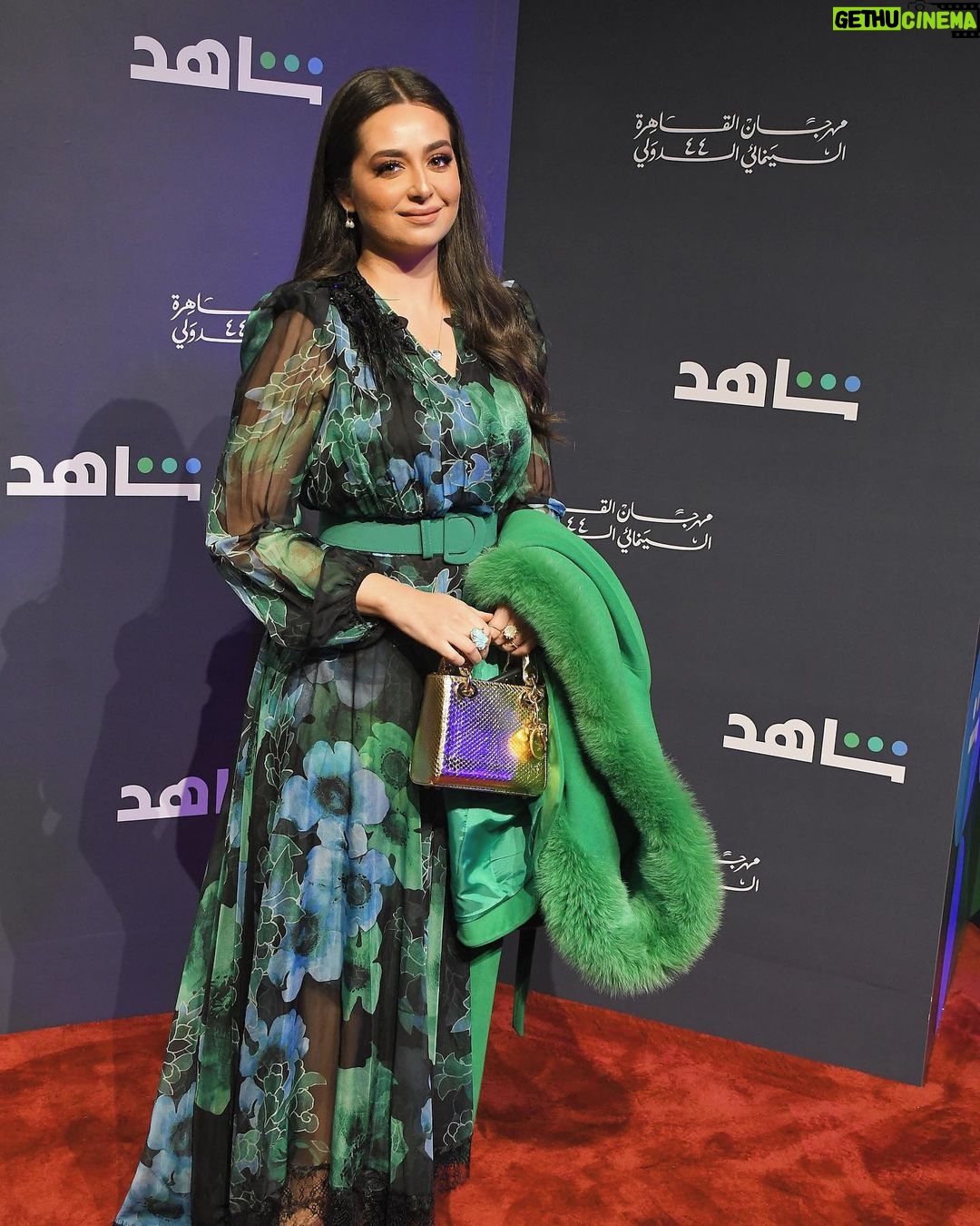 Heba Magdi Instagram - Last night with @shahid.vod ____________ Dress @be_my_guest_shopping MUA @mai_elbahey Jewelry @dimajewellery Hair @adelateef12