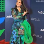 Heba Magdi Instagram - Last night with @shahid.vod ____________ Dress @be_my_guest_shopping MUA @mai_elbahey Jewelry @dimajewellery Hair @adelateef12