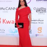 Heba Magdi Instagram - من حفل مهرجان القاهرة السينمائي الدولي في دورتة ٤٤ ______________________ Dress @dinaelgeddawyofficial MUA @ayarady_makeup_artist Hairdresser @haythamamin2012 jewelry @glamour.jewellery Fabric @almasryfabrics