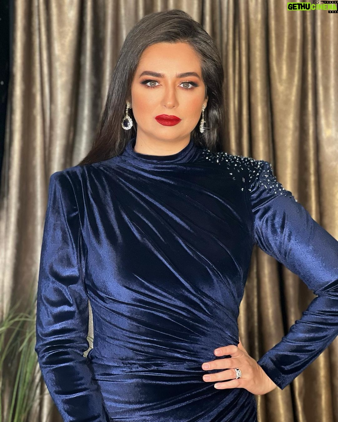 Heba Magdi Instagram - From @arabsatfestival Dress @dinaelgeddawyofficial fabric @barakattexfabrics MUA @mai_elbahey Hairdresser @mikenassri Jewelry @glamour.jewellery