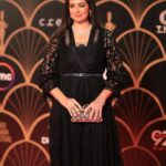Heba Magdi Instagram - من حفل مهرجان القاهرة للدراما في دورته الأولي 2022 @cairodramafestival __________________ Dress @be_my_guest_shopping MUA @rehamkhalifaa Hairdresser @baytree_eg Jewelry @iramjewelry_ Clutch @massrah_lets_glow 📸 @hamedz199