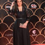 Heba Magdi Instagram - من حفل مهرجان القاهرة للدراما في دورته الأولي 2022 @cairodramafestival __________________ Dress @be_my_guest_shopping MUA @rehamkhalifaa Hairdresser @baytree_eg Jewelry @iramjewelry_ Clutch @massrah_lets_glow 📸 @hamedz199