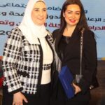 Heba Magdi Instagram - شكراً دكتورة نيفين القباچ وزيرة التضامن الاجتماعي علي التكريم عن مسلسل المداح __________ Blazer @be_my_guest_shopping