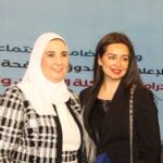 Heba Magdi Instagram - شكراً دكتورة نيفين القباچ وزيرة التضامن الاجتماعي علي التكريم عن مسلسل المداح __________ Blazer @be_my_guest_shopping
