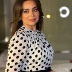Heba Magdi Instagram - 🤍🖤 Dress @saffronboutiqueuae MUA @ayarady_makeup_artist Hair @adelateef12