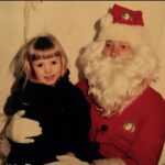 Helen George Instagram – Merry Christmas from a 7 year old me and an uncomfortable looking santa 🎄