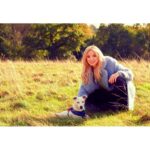 Helen George Instagram – Cheesy dog posing for James Wellbeloved UK