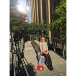 Helen George Instagram – Highline sunning