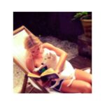 Helen George Instagram - Sunday morning line learning ☀️