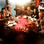 Helen George Instagram - Group bonding/ trying to teach Giovanni 'Shaddap you face'.