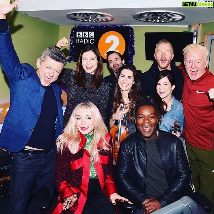 Helen George Instagram - Brilliant morning babbling on @bbcradio2 with Chris Evans et al today🎄🎄