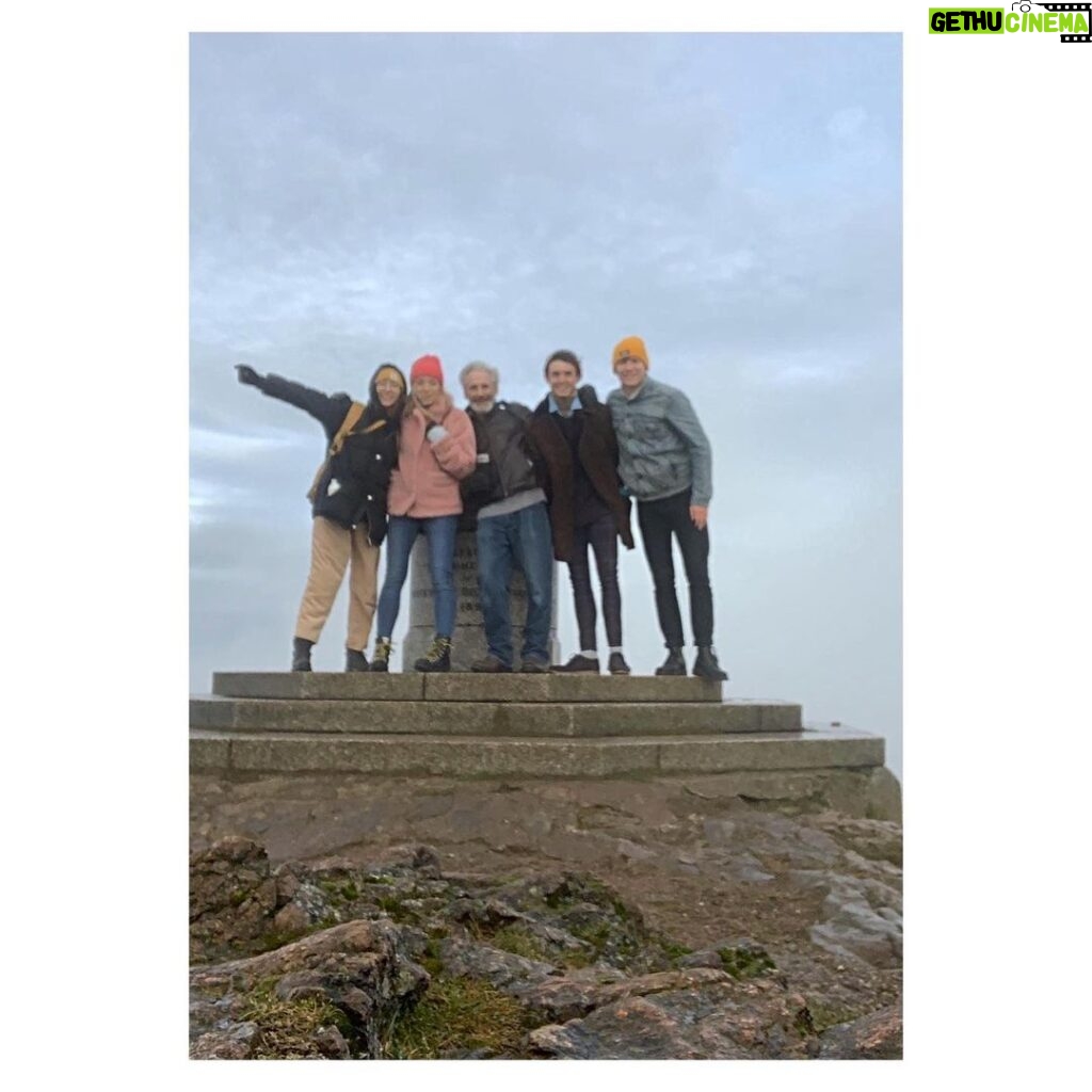 Helen George Instagram - Terrible time being had on tour. Top of the Malvern Hills and the wind was so strong I couldn’t keep my eyes open #mycousinrachel Malvern Theatres