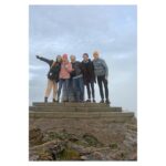 Helen George Instagram - Terrible time being had on tour. Top of the Malvern Hills and the wind was so strong I couldn’t keep my eyes open #mycousinrachel Malvern Theatres