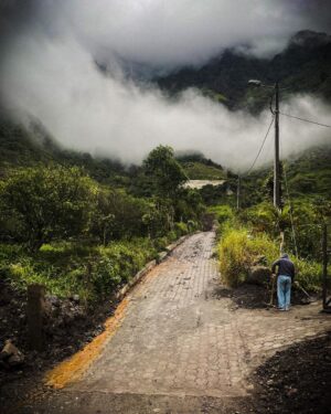 Hendrik Streeck Instagram - 2. Tag: Über die Anden sind wir immer weiter in den Südosten gefahren, immer weiter weg von der Zivilisation, an der letzten Ortschaft Puyo vorbei bis wir nach 5 Stunden das Ende der Schotterstraße erreicht haben.  Zwischendurch kurze Schaukelpause über dem Regenwald. 😊Von dort ging es nur noch mit dem Boot 🚣 in den Dschungel weiter…